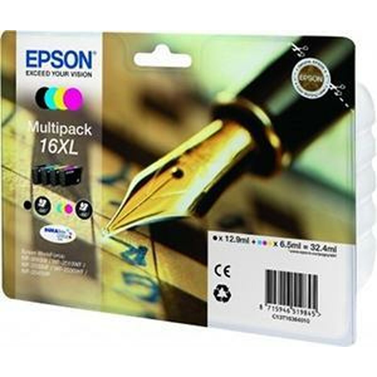 Original Tintenpatrone Epson DURABRITE ULTRA INK - Nº16XL Schwarz/Zyanblau/Magenta/Gelb (8 Stück)