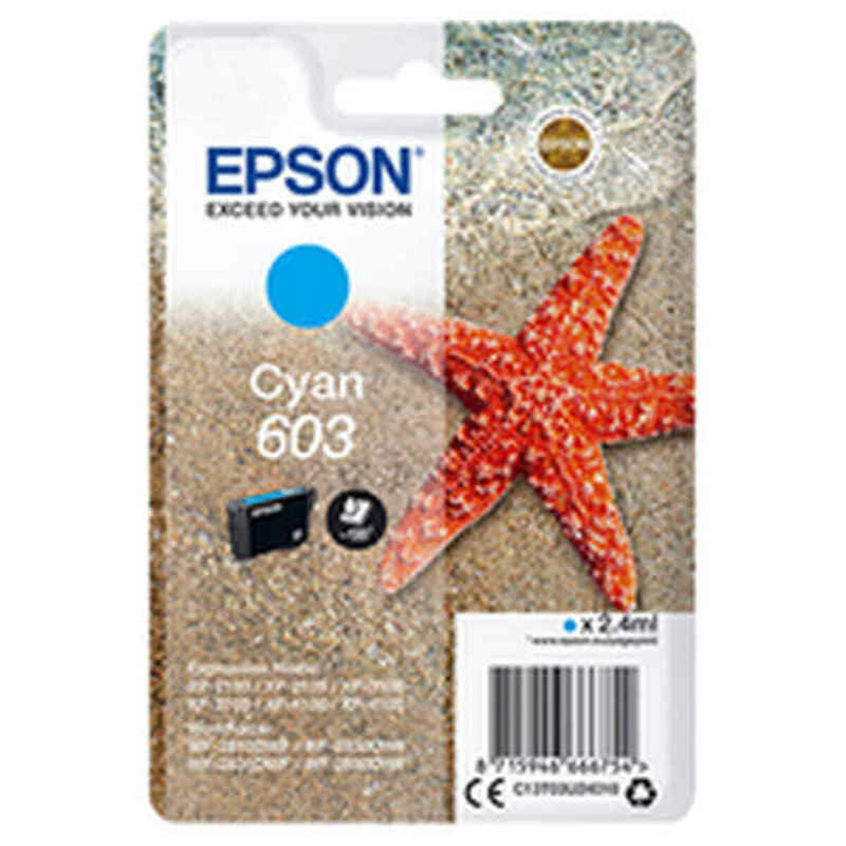 Original Tintenpatrone Epson Türkis Blau