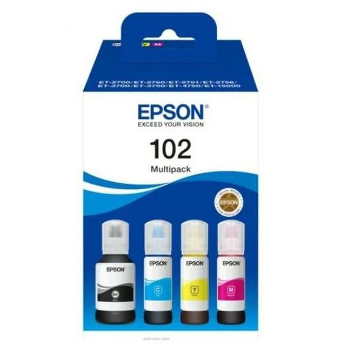 Original Tintenpatrone Epson Nº102 Multipack Gelb (15 Stück)