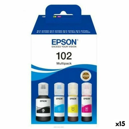 Original Tintenpatrone Epson Nº102 Multipack Gelb (15 Stück)