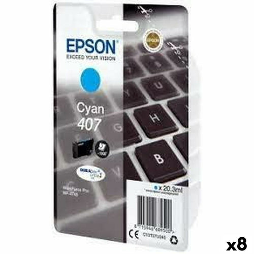 Original Tintenpatrone Epson Nº 407 Türkis (8 Stück)