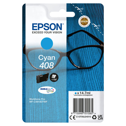 Original Tintenpatrone Epson 408 Schwarz Türkis