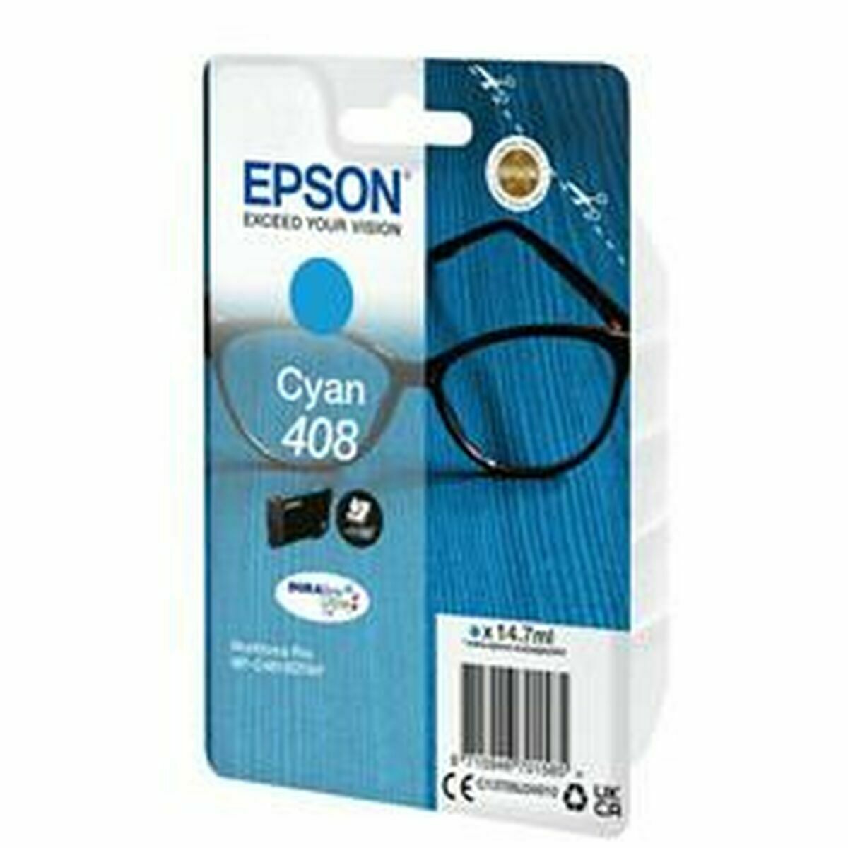 Original Tintenpatrone Epson 408 Schwarz Türkis