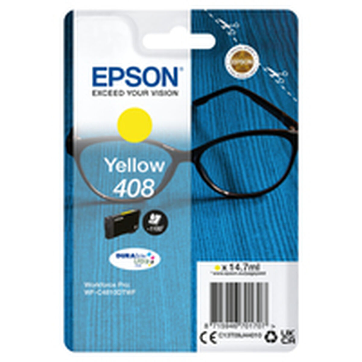 Original Tintenpatrone Epson 408 Gelb Schwarz