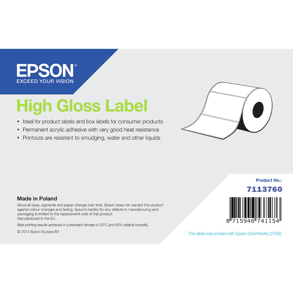Original Tintenpatrone Epson 7113760
