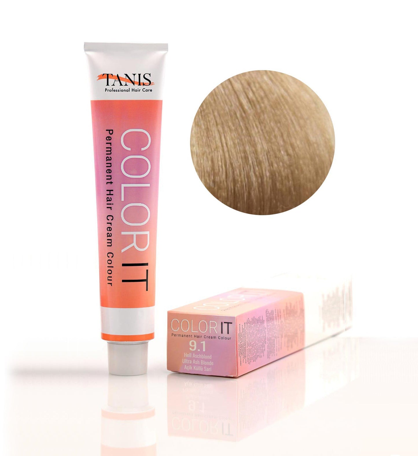 Permanente Haarfarbe COLOR-IT 9.1 Aschblond