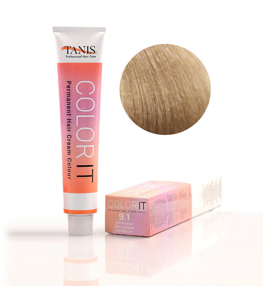 Permanente Haarfarbe COLOR-IT 9.1 Aschblond