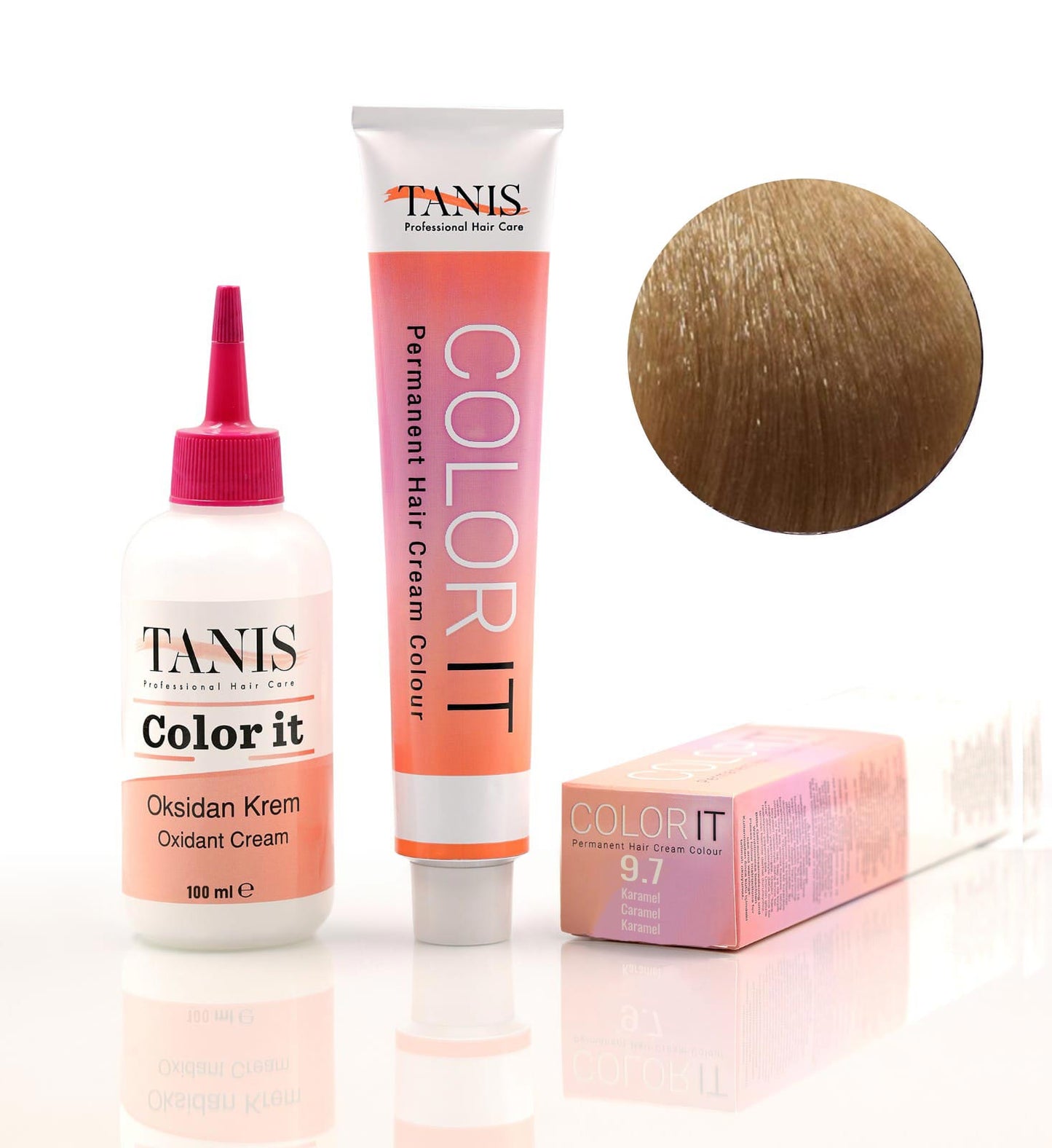 Permanente Haarfarbe COLOR-IT 9.7 Karamel