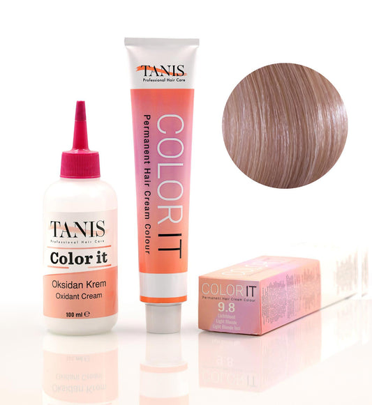 Permanente Haarfarbe COLOR-IT 9.8 Lichtblond