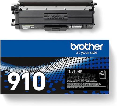 Brother TN910BK Original Ultra-Jumbo-Tonerkassette TN-910BK schwarz (für Brother HL-L9310CDW, HL-L9310CDWT, HL-L9310CDWTT, MFC-L9570CDW, MFC-L9570CDWT) 9000 Seiten