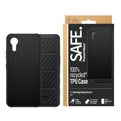 PanzerGlass SAFE. by TPU Case Samsung Galaxy xCover 7 - black mobiltelefonfodral Omslag Transparent