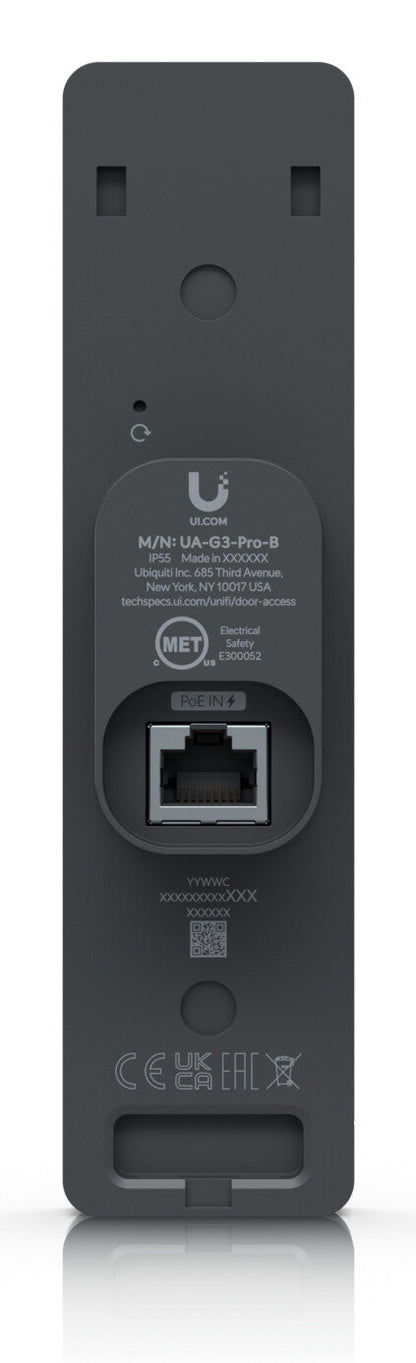 Ubiquiti G3 Reader Pro Terminal för ansiktsigenkänning Svart