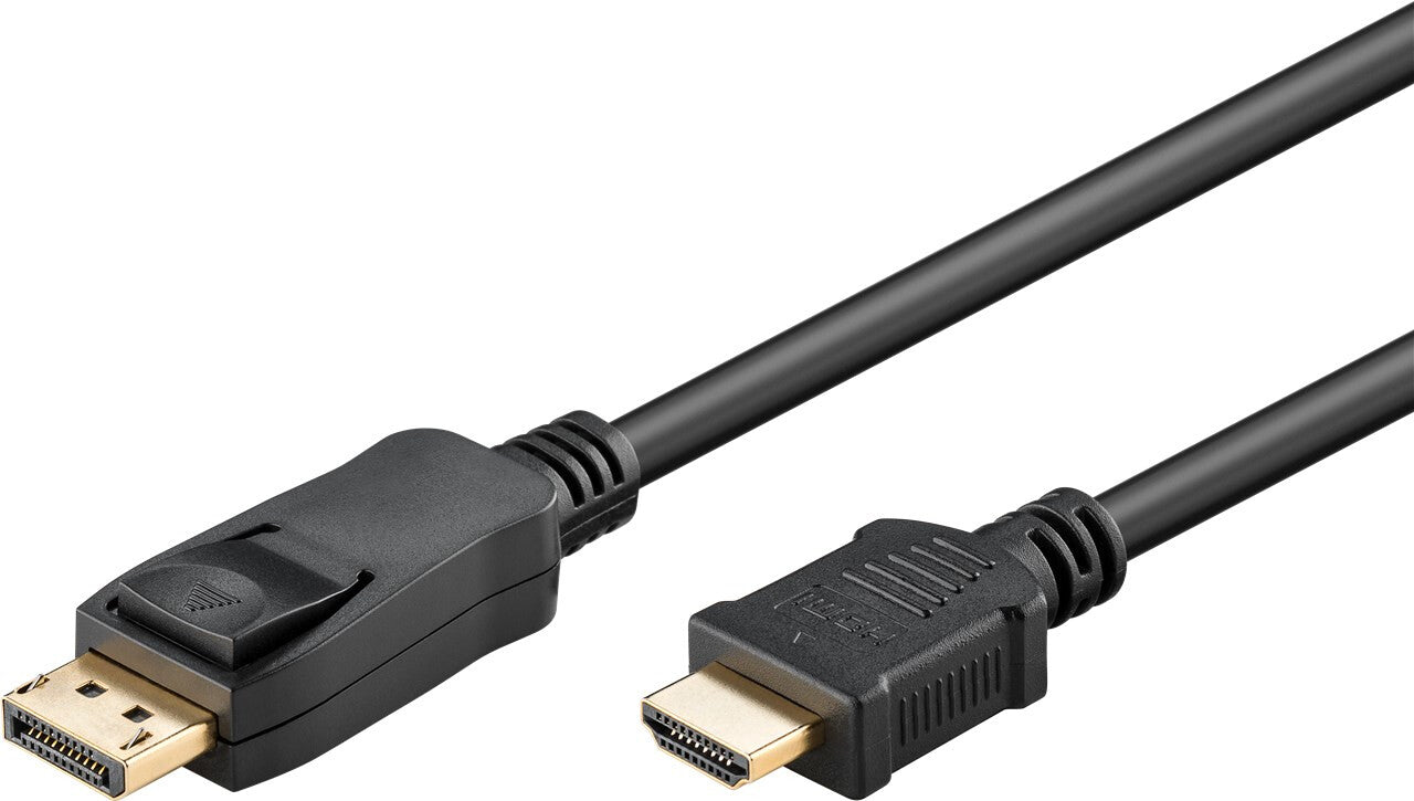 Goobay 64837 videokabeladapter 3 m DisplayPort HDMI Typ A (standard) Svart