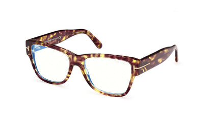Tom Ford TF5878-B Blue Light Coloured Havana #colour_coloured-havana