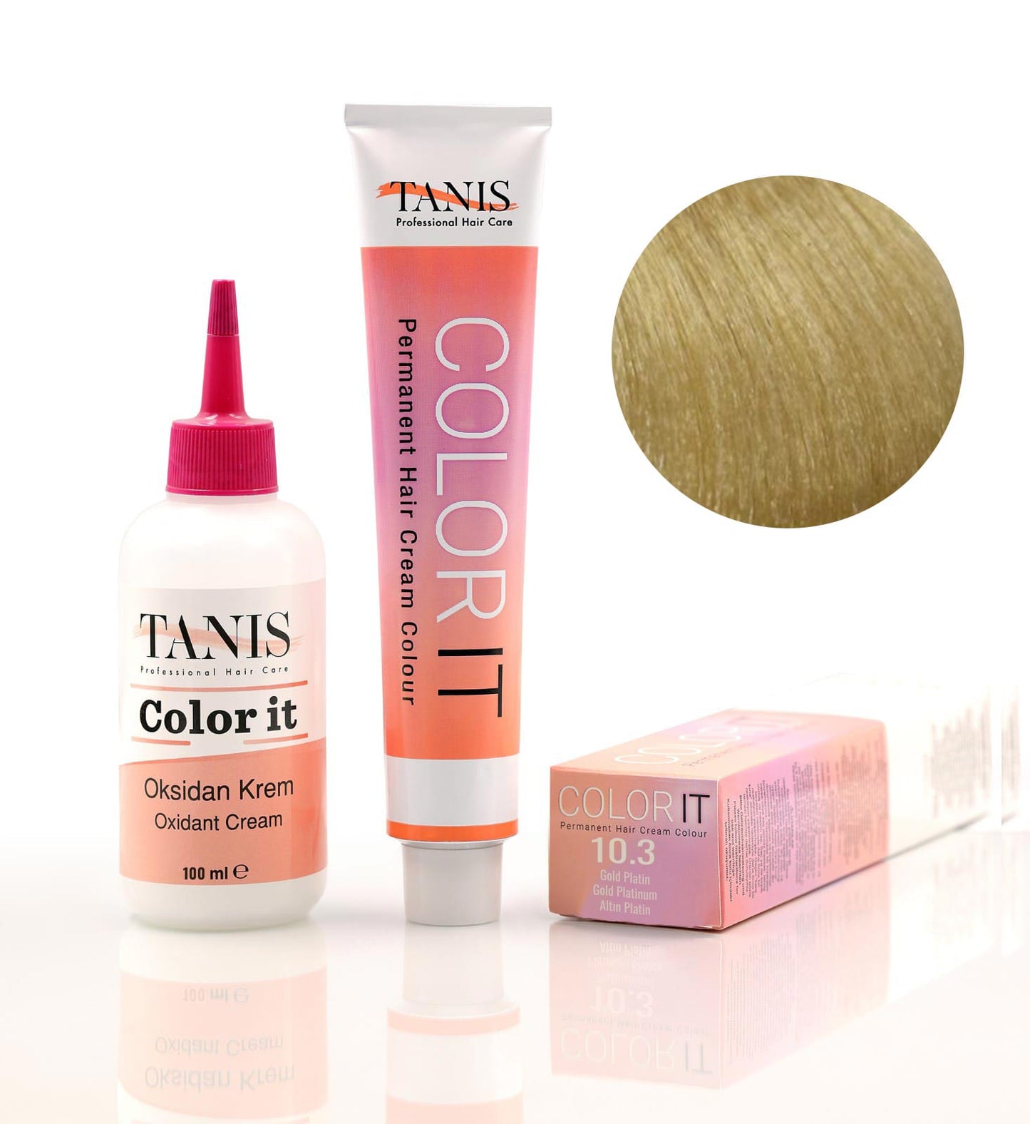Permanente Haarfarbe COLOR-IT 10.3 Gold Platin