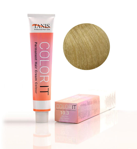Permanente Haarfarbe COLOR-IT 10.3 Gold Platin