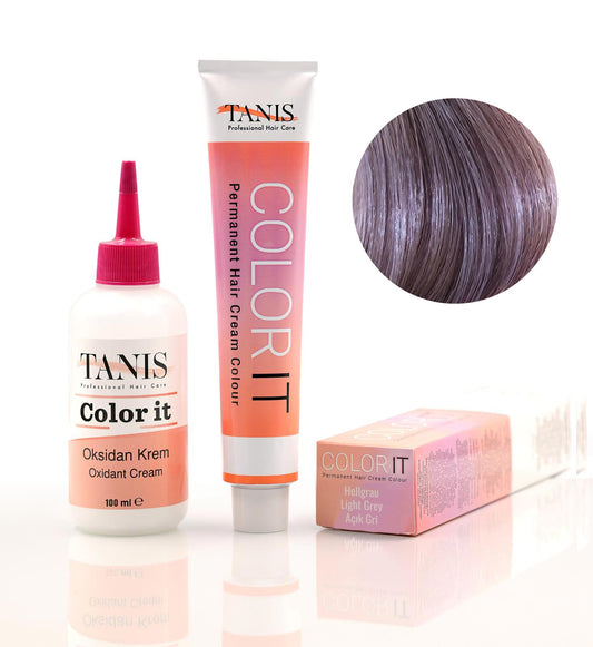 Permanente Haarfarbe COLOR-IT Hellgrau