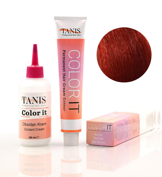 Permanente Haarfarbe COLOR-IT Rot-Rot
