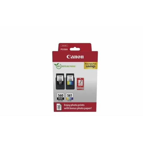 Original Tintenpatrone Canon PG-560 Noir + CL-561 Couleur Bunt
