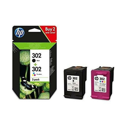 Original Tintenpatrone HP Officejet 3830 - Nº 302 (F6U66AE + F6U65AE) Gelb (24 Stück)