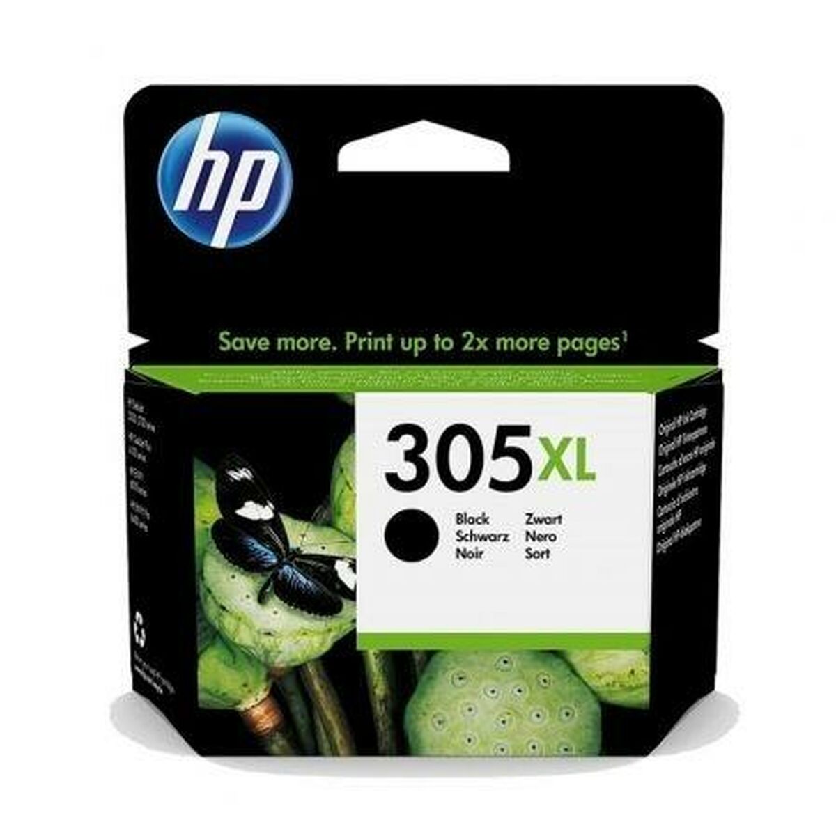 Original Tintenpatrone HP 305XL Schwarz (60 Stück)