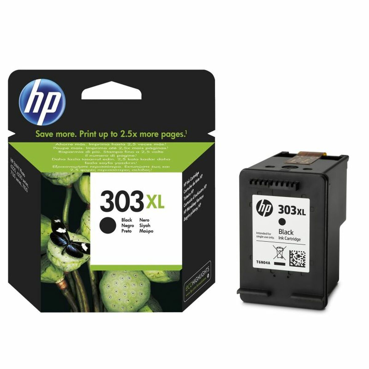 Original Tintenpatrone HP Nº 303XL Schwarz (60 Stück)