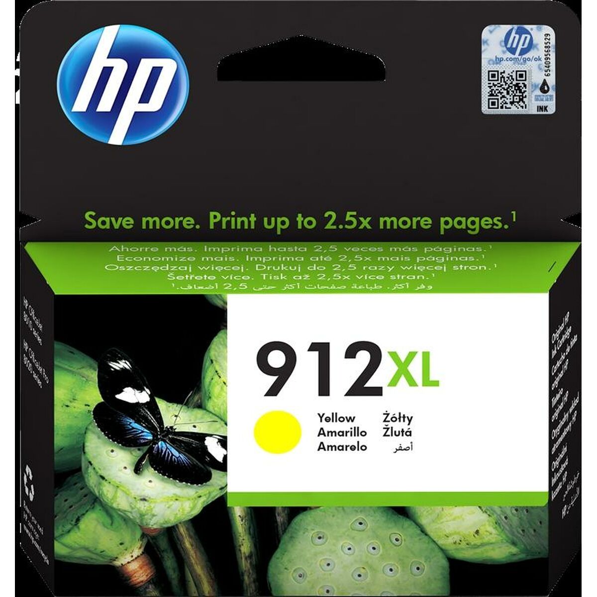 Original Tintenpatrone HP 912XL Gelb (60 Stück)