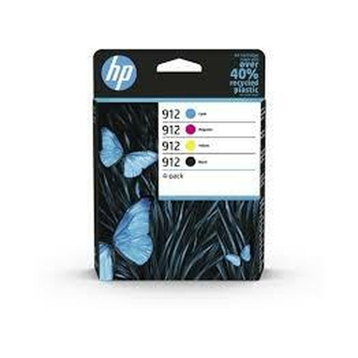 Original Tintenpatrone HP Gelb Blau Schwarz Magenta (24 Stück)