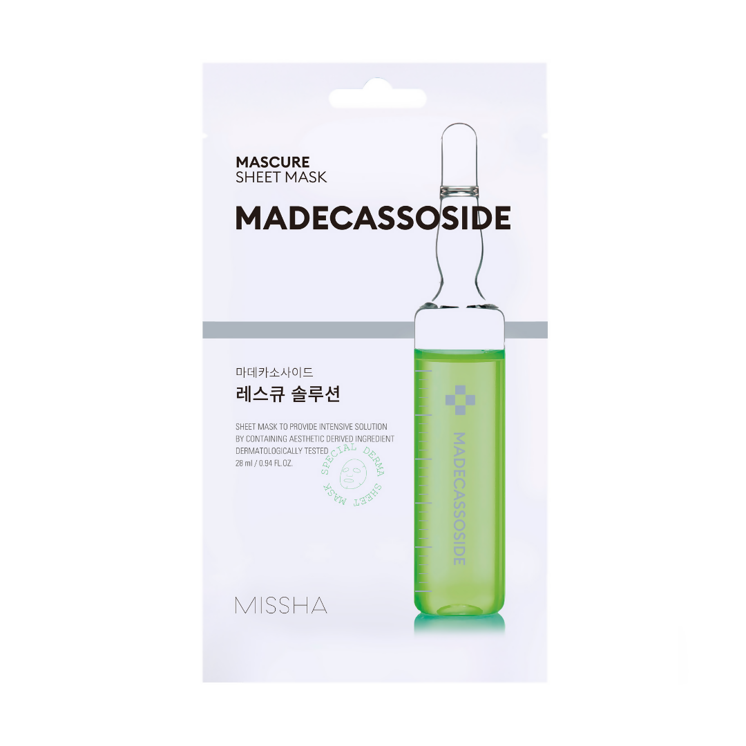 Mascure Rescue Solution Sheet Mask Madecasoside