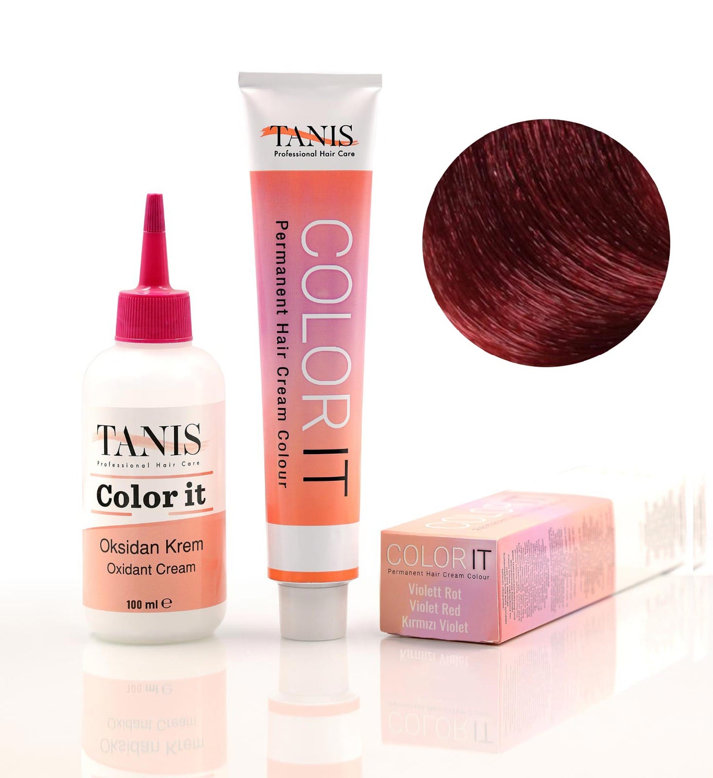 Permanente Haarfarbe COLOR-IT Violett-Rot