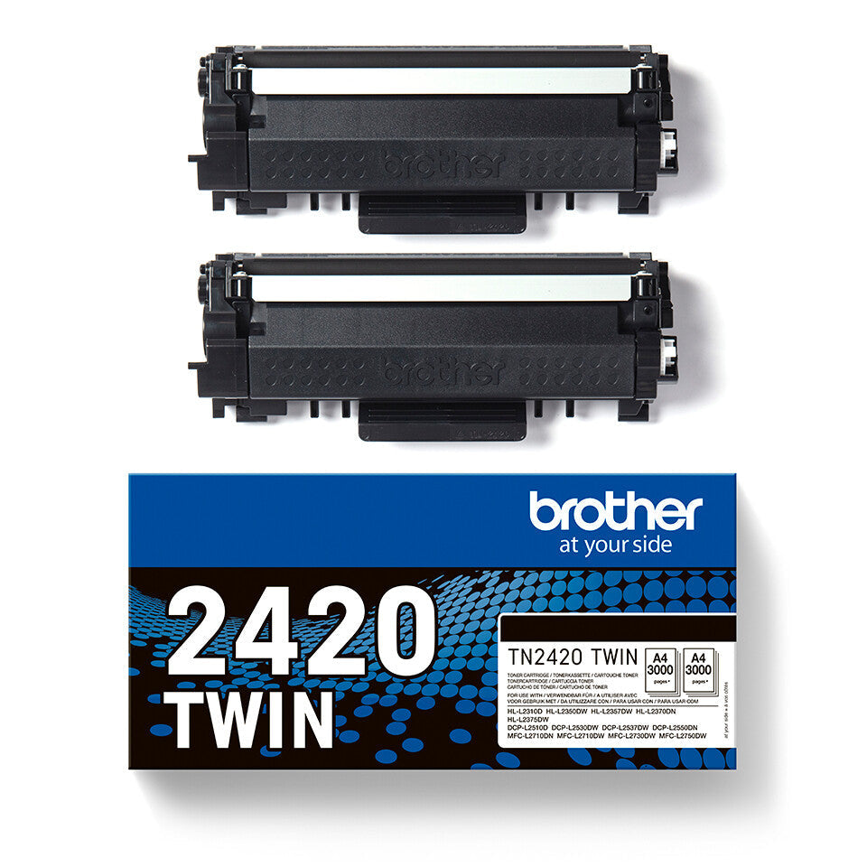 Brother TN-2420TWIN Tonerkassett 2 styck Original