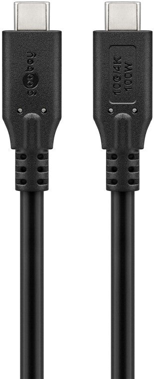 Goobay 74199 USB-kablar USB 3.2 Gen 1 (3.1 Gen 1) 0,5 m USB C Svart