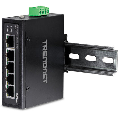 Trendnet TI-E50 nätverksswitchar Ohanterad Fast Ethernet (10/100) Svart