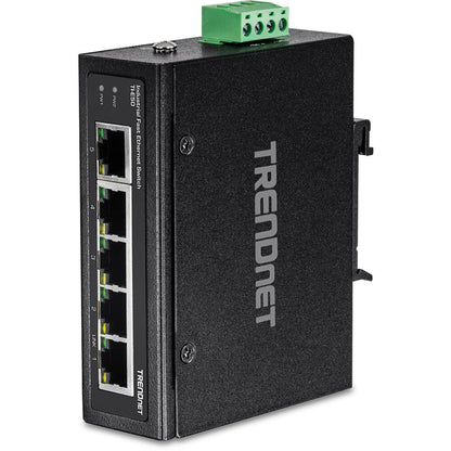 Trendnet TI-E50 nätverksswitchar Ohanterad Fast Ethernet (10/100) Svart