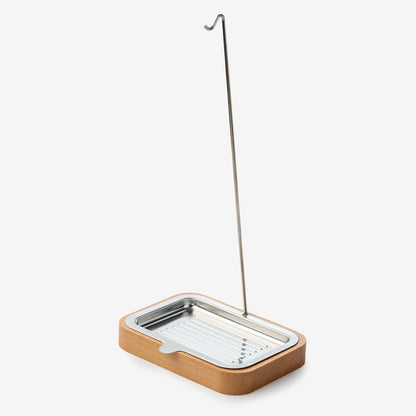 Wooden Dish Brush & Soap Stand, Rectangular