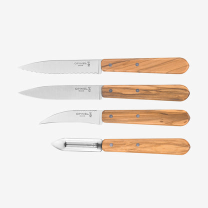 Opinel Kitchen Knives Box Set, Various Colours