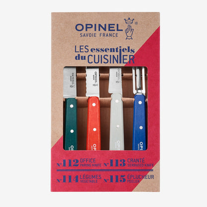 Opinel Kitchen Knives Box Set, Various Colours