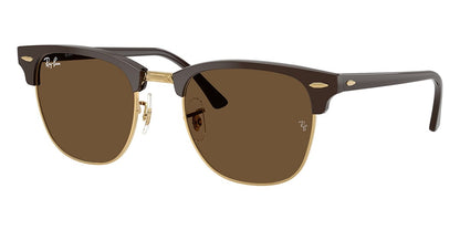 Ray-Ban Clubmaster RB3016#colour_brown-on-gold-dark-brown