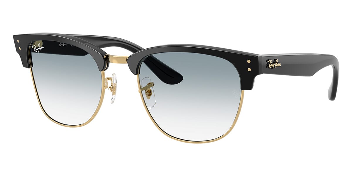 Ray-Ban Clubmaster Reverse RBR0504S#colour_black-on-gold-blue-to-clear-gradient