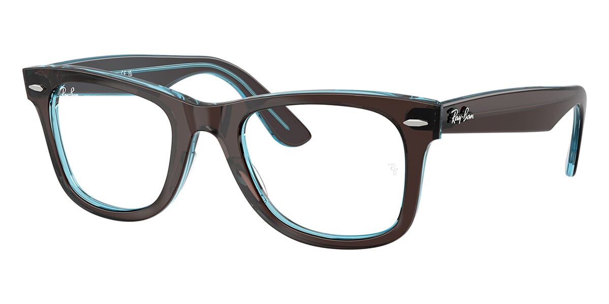 Ray-Ban New Original Wayfarer RB4340V#colour_brown-on-crystal-blue