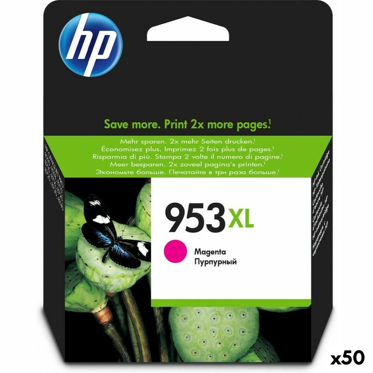 Original Tintenpatrone HP 953XL Magenta (50 Stück)