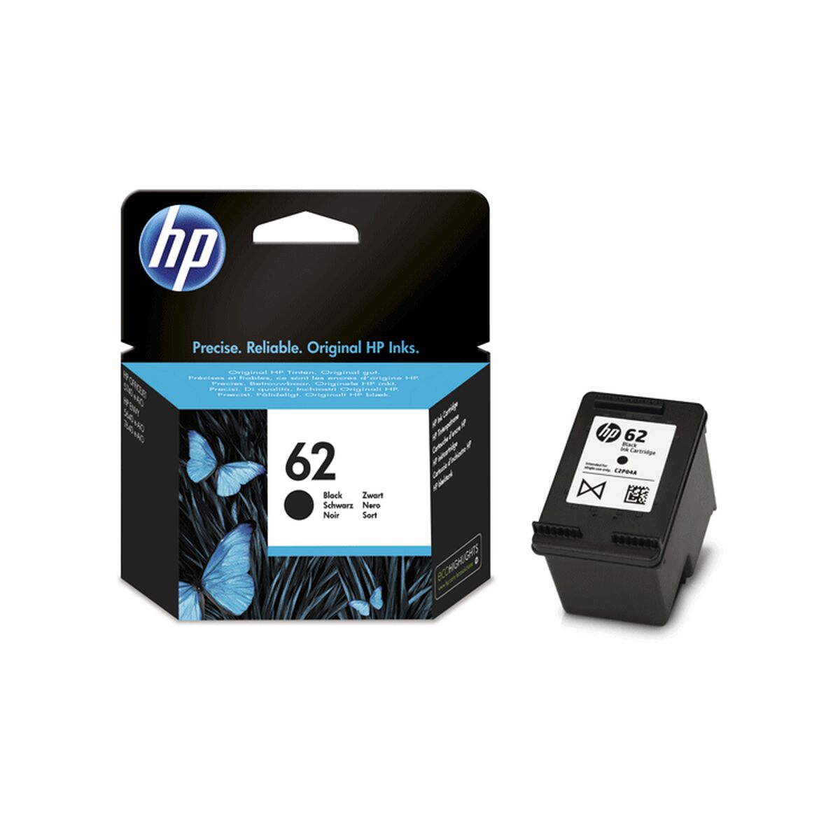 Original Tintenpatrone HP ENVY 5640 -Nº 62 Schwarz (60 Stück)