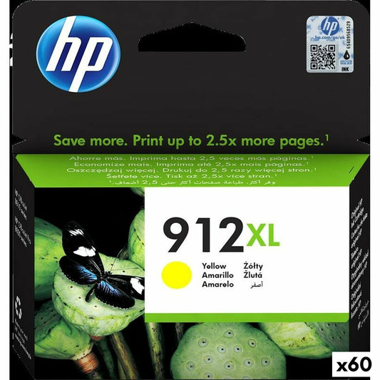 Original Tintenpatrone HP 912XL Gelb (60 Stück)
