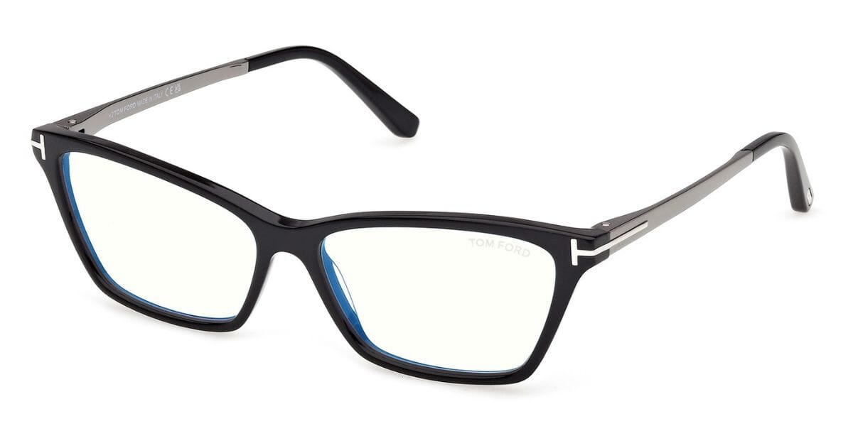 Tom Ford TF6135-B Blue Light#colour_shiny-black-with-gunmetal-grey